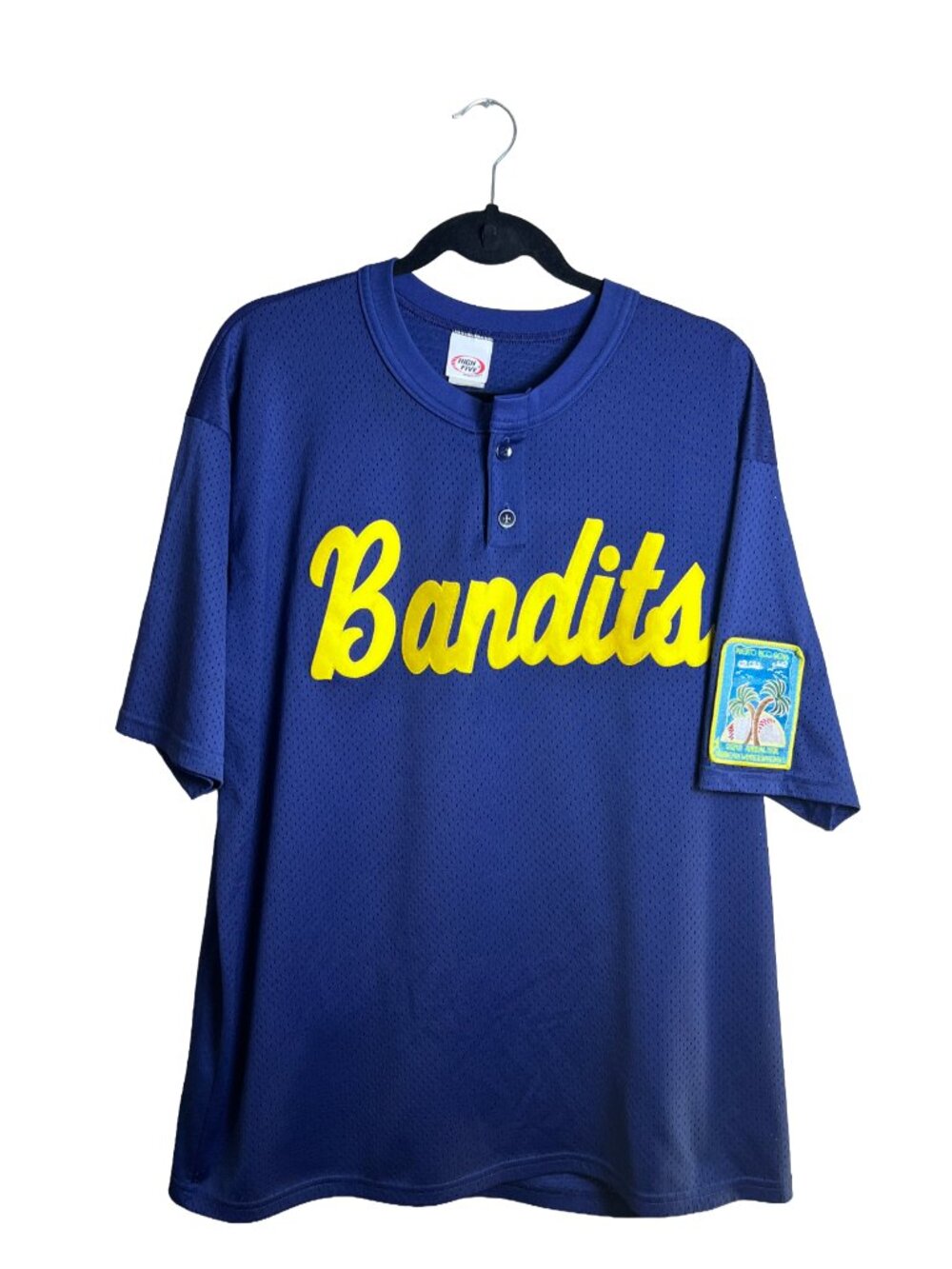 High Five Bandits Baseball Jersey Blue 2016 Adult XL
